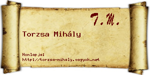 Torzsa Mihály névjegykártya