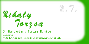 mihaly torzsa business card